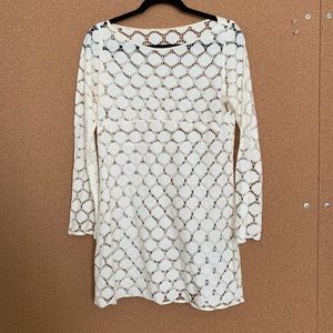 Vintage crochet dress with bell sleeves